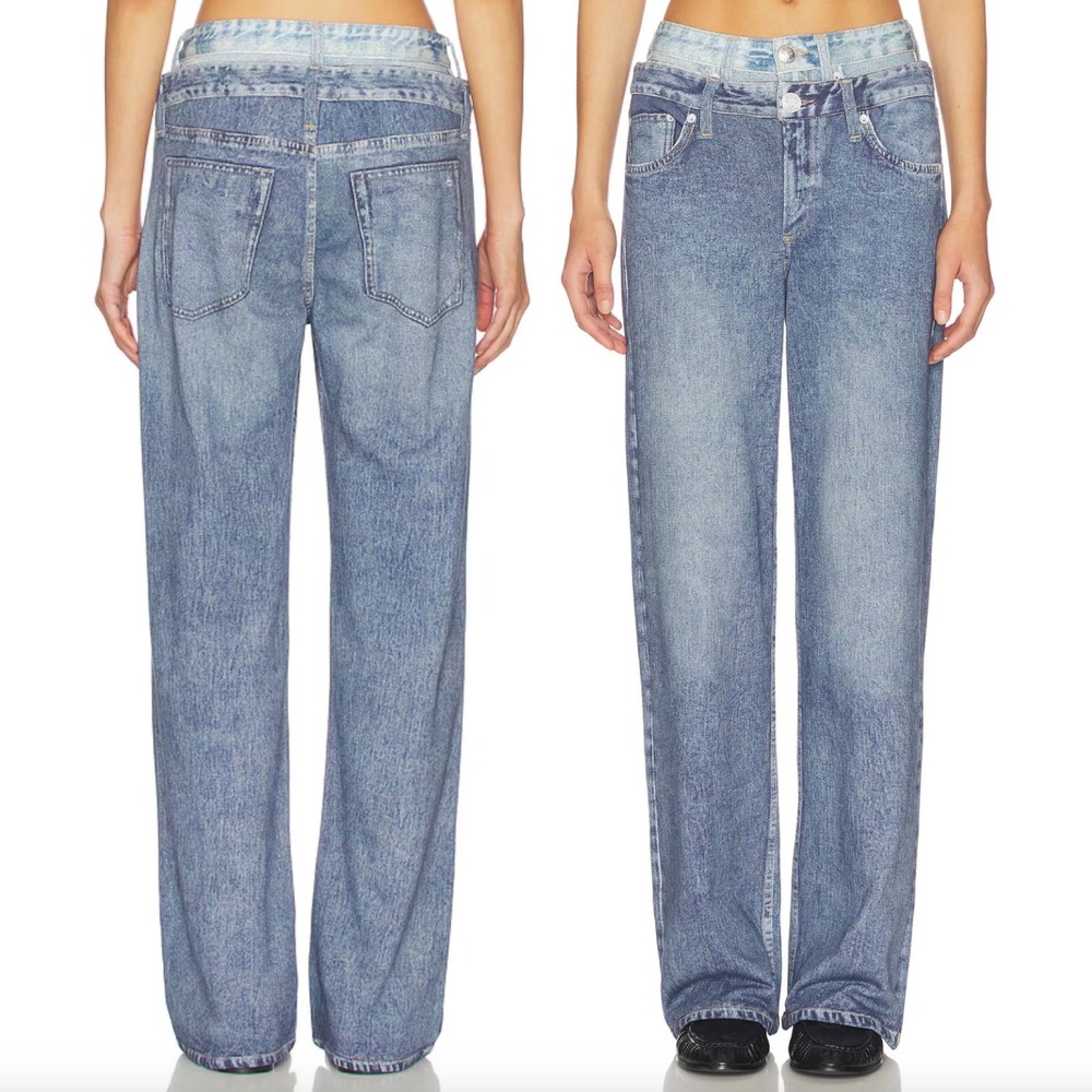 RAG & BONE Miramar Combo Terry Logan Sweatpant Jeans in Dark Double Indigo
